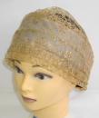 おしゃれレディース　ヘアキャップ　161ベージュ(ラメ入りレース)